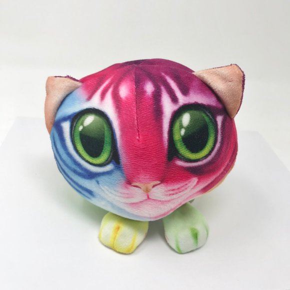 Fur Balls Kipp Brothers Plush Cat Tie Dye Tabby 5" - Picture 1 of 7